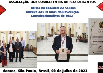 Missa na Catedral de Santos Alusiva aos 91 anos da Revolução Constitucionalista de 1932